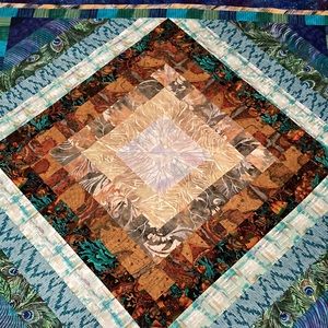 Beautiful Quilt Top 62” x 62”